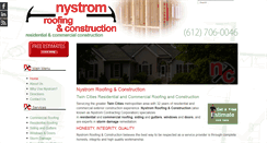 Desktop Screenshot of nystromroofing.com