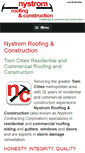 Mobile Screenshot of nystromroofing.com